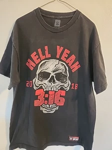 Stone Cold Steve Austin Shirt Herren Large schwarz WWE Hell Yeah 3:16 Skull 2018 - Bild 1 von 3