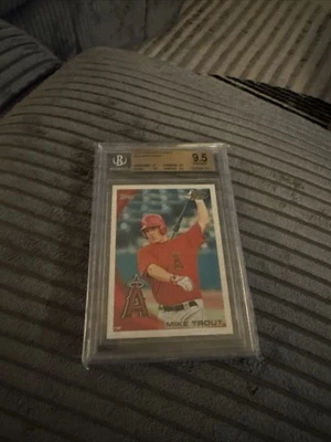 2010 Topps Pro Debut Mike Trout #181 BGS 9.5 - Subs 9, 9.5,9.5,9.5 - Image 1 of 4