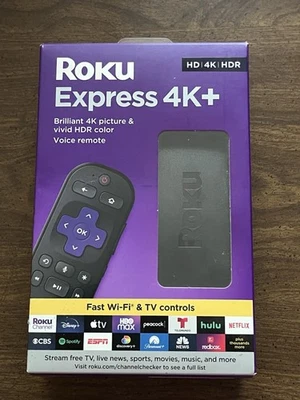 Roku Express 4K+ Plus HDR Media Streaming Player (2022) - 3941R2 NEW UNOPENED   - Image 1 of 4
