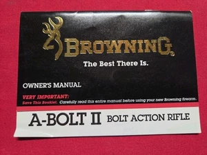 Browning A-Bolt II Bolt Action Rifle Manual/Instructions. 16 Page's.  - Picture 1 of 2