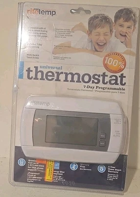 RiteTemp Universal Thermostat 7 Day Programmable Model 6030 Digital Display - Image 1 of 4