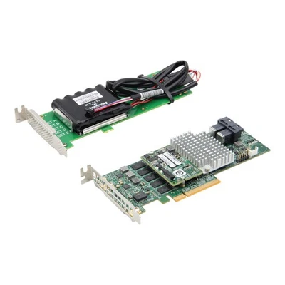 Supermicro AOC-S3108L-H8iR SAS3 12GBit/s 8-Port 2GB LP RAID Controller + BBU - Bild 1 von 4
