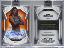2020 Topps UFC Striking Signatures Orange /50 Barb Honchak #STS-BH Auto