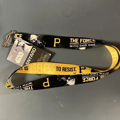 NEW!!! MLB Pittsburgh Pirate Team Star Wars Lanyard WinCraft Disney - Image 1 of 4