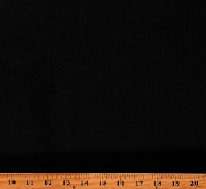 Genuine Malden Black Solid Polar Fleece Fabric by the Yard (A621.22) - Picture 1 of 1