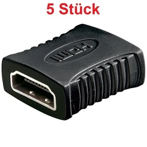 HDMI Verbindungsstück Verbindung Adapter für 3D UHD 4K Kupplung Buchse vergoldet - Bild 1 von 1