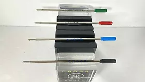 REAL CROSS BRAND BALLPOINT PEN REFILLS- BLACK BLUE RED GREEN - FAST USA SHIPPING - Picture 1 of 14