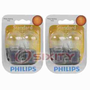 2 pc Philips Front Parking Light Bulbs for Chevrolet Silverado 2500 2012 jl