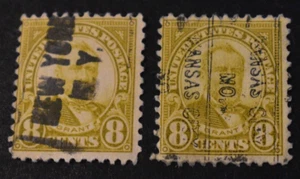 2 - 1922 US Stamps Scott #560 - Precancels - NY & MO - Used/LH/NG/F-VF - Picture 1 of 2