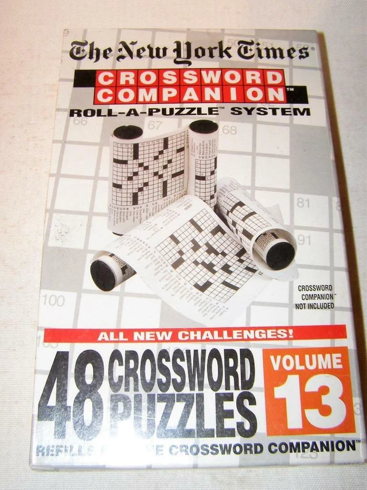 The New York Times Crossword Companion Roll-A-Puzzle System Recarga Vol 13 Nuevo Foto 1 de 1