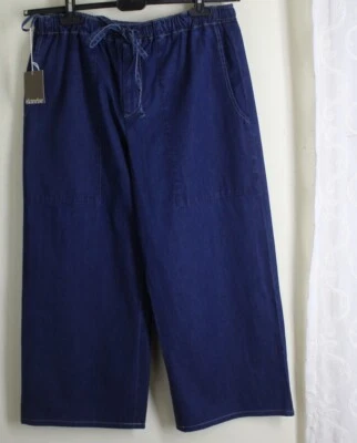Nuevo Eskandar Talla 2 3 Indigo Jean Original Denim 25" en Algodón Capri Pantalones Japoneses Foto 1 de 4