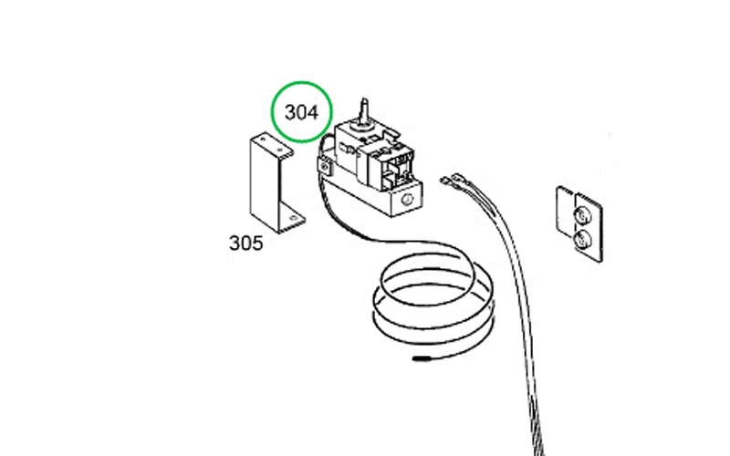 THERMOSTAT V61 pour REFRIGERATEUR DOMETIC - 292936305 - Photo 1/1