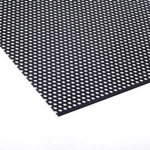 Stahl Verzinkt Lochblech RV5-8 Schwarz pulverbeschichtet Stahl 1,5mm Zuschnitt - Bild 1 von 2