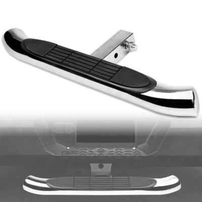 TLAPS 3" Tube Trailer Hitch Step+2" Tow Receiver Chrome For Nissan Subaru Toyota - Image 1 of 4
