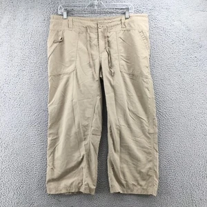 The North Face Cargo Pants Womens 16R (actual 37x24) Beige Mid Rise Zip Fly - Picture 1 of 18