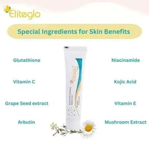 Eliteglo Cream For Glowing Brightening & Blemish Free Clear Skin 15gm Kojic Acid - Picture 1 of 6