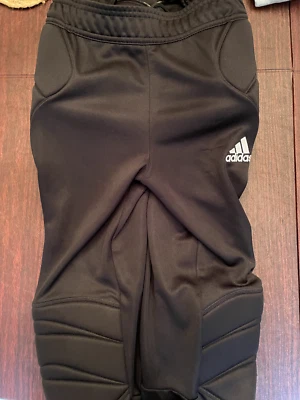 Pantalones de Entrenamiento Adidas Climalite Para Hombre Portero de Fútbol Acolchados 3 Rayas - S Foto 1 de 4