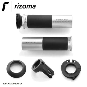 BMW R nine T 1200 Pure 2017-2019 Grips Icon RIZOMA GR225A GR421B Silver - Picture 1 of 5