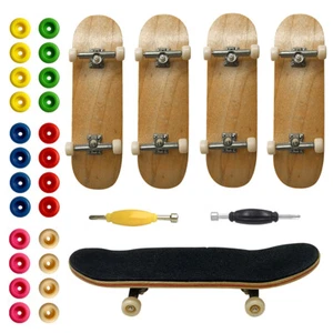 5PCS Fingerboard Skateboard & 24pcs Non Bearing Wheels Spanner Toys 29mm Truck - Picture 1 of 7