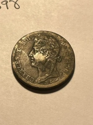 10 céntimos finos de colonias francesas 1828-A #10398 Foto 1 de 2