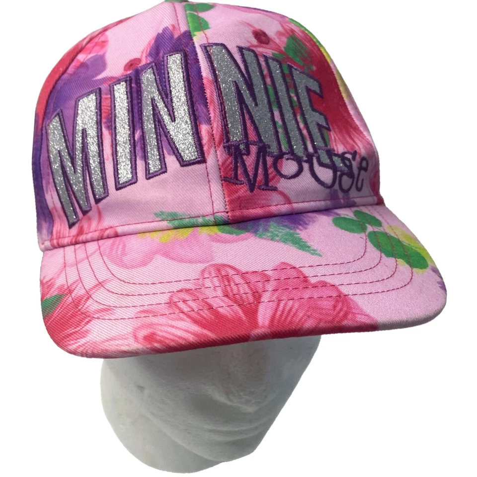 Disney Parks ~ Minnie Mouse девочек регулируемая шляпа ~ розовый бейсбольная кепка ECU - Изображение 1 из 4
