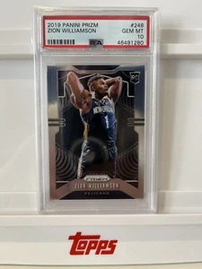 Zion Williamson Rookie 2019- 20 Panini Prizm #248 PSA GEM MT 10 - Picture 1 of 2