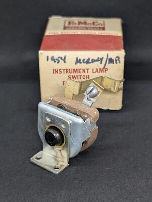 Nuevo de Lote Antiguo 1953 1954 1955 Mercury Monterey Panel de Instrumentos Interruptor de Atenuación FAA-13740A Foto 1 de 4