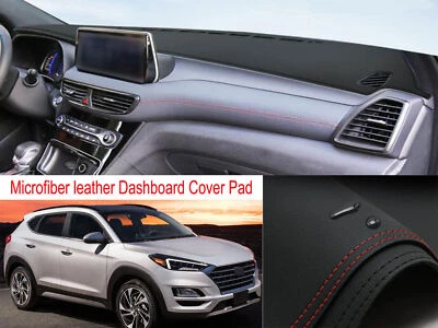 For Hyundai Tucson 2019-2021 Leather Non-slip Dash Board Mat Dashboard Carpet Foto 1 de 4
