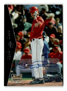 2007 SP Rookie Edition Brandon Wood #175 Autographs Auto RC Los Angeles Angels