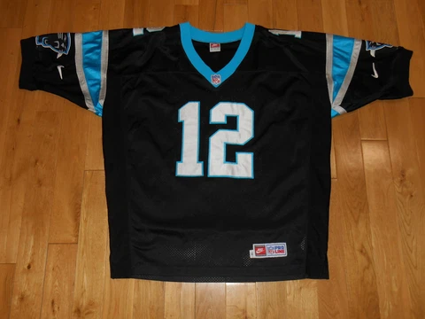 Vintage 1990s Nike KERRY COLLINS CAROLINA PANTHERS Authentic NFL Team JERSEY 52 Cover