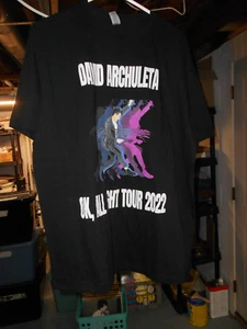 CAMISETA DAVID ARCHULETTA ALL RIGHT TOUR 2022 NEGRA MANGA CORTA TALLA XL - Imagen 1 de 2
