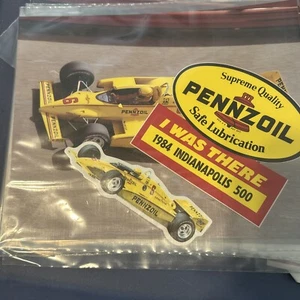 1984 Rick Mears Pennzoil Z-7 Special Cosworth Penske Indy Car Hero Karte mit Extras - Bild 1 von 2