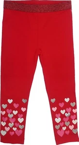 2T Red leggings with hearts Valentine's Day  - Picture 1 of 1