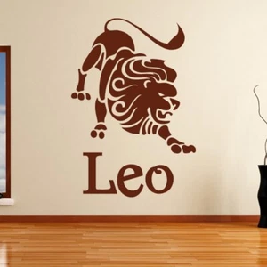 Pegatina de arte de pared signo estrella del zodiaco de Leo (AS10179) - Imagen 1 de 2