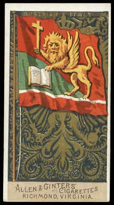 Allen & Ginter - 'Flags of All Nations (N10)' (1890) - #3 - Austrian Italy - Image 1 of 2