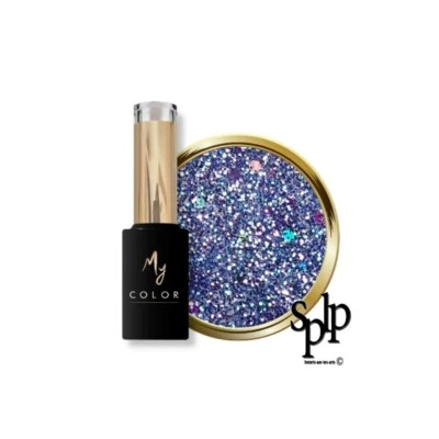 My Color Nagellack Halb Permanent Fiesta Ref 90283 Glittery Violett Blau - Bild 1 von 2