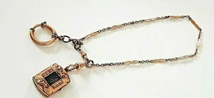 JUGENDSTIL UHRENKETTE ° Gold Double ° Antikschmuck ° Chatelaine MEDAILLON ° - Bild 1 von 12
