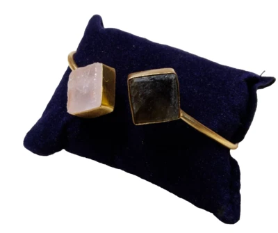 Natural Rough Bangle adjustable  Fashion Jewelry Handmade  Gift For Her - Image 1 of 3