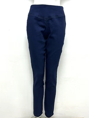 Ex Beloved Ladies Denim Look Mid Waist Jeggings With Stretch Sizes 8 10 12 14 16 - Image 1 of 4