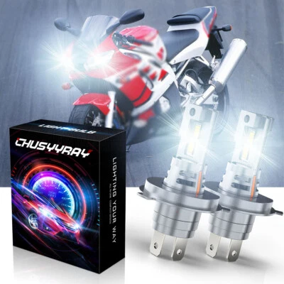 High Power LED Headlight H4 Lights Bulbs for Honda Nighthawk 250 1991-2008 - Image 1 of 4
