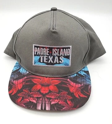  Texas Hat Padre Island Unisex Floral Bill Embroidered Front NWOT Jacobson  - Image 1 of 4