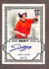 2020 Leaf Ultimate Draft #BA-JV1 Jake Vogel Auto Gold Foil /75