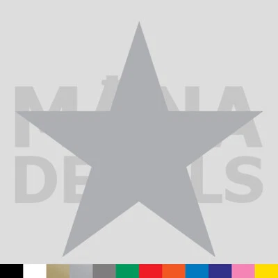 Calcomanía adhesiva troquelada de vinilo estrella - forma de 5 puntos Foto 1 de 2