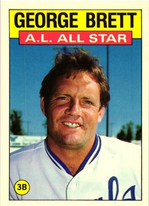 1986 Topps Tiffany Set Break #714 George Brett AS - Near Mint - Free shipping