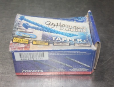 Powers Fasteners Philips Flat Head Tapper Screws 1/4" x 1-3/4" 2507SD - Image 1 of 4