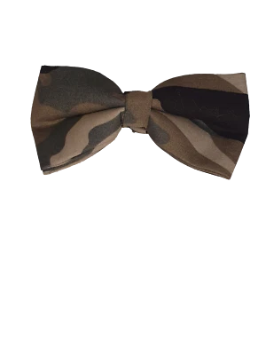 Men's PreTied Double Layer Adjustable Camouflage Camo Print Dickie Bow Tie - Image 1 of 3