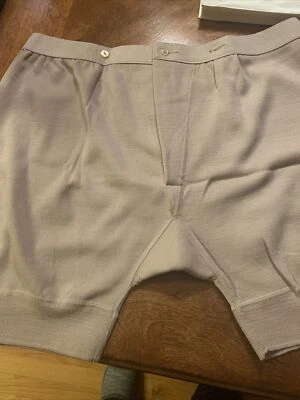 De Colección Nueva Ropa Interior 100% Lana Pura Interlock Boxers Shorts TÉRMICOS Tipo Inglés Foto 1 de 4