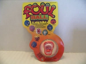 LANARD 1986 FOUL BALL. MAGNA MOUTH NEW. ULTRA RARE! (MAD BALLS) - Picture 1 of 17