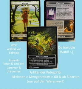 Magic MTG | WOE | Wildnis von Eldraine | Common & Uncommon | Token & Emblem - Bild 1 von 17