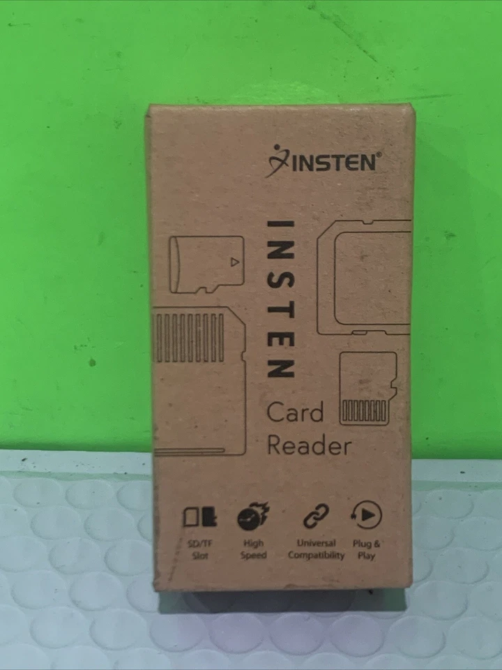 Insten Portable USB Type C Card Reader, For SDHC, SD, Micro SD Card, White New - Image 1 of 3